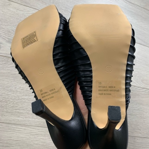 FashionNova Knot It Square Toe Black Mules - Picture 8 of 14